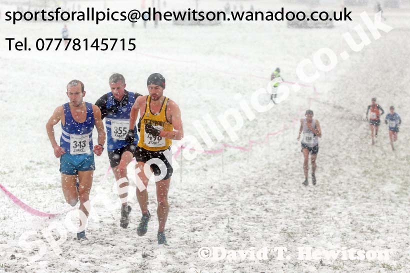 Senior mens North Eastern Cross Country, Sedgefield, County Durham. Photo: David T. Hewitson/Sports for All Pics